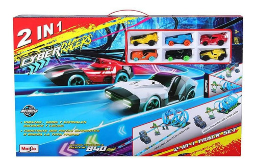 Juego De Pista De Autos Cyber Racers 2 En 1 Maisto