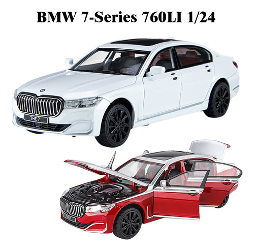 Bmw Serie 7 Berlina De Lujo 760li Miniatura Metal Coche 1/24