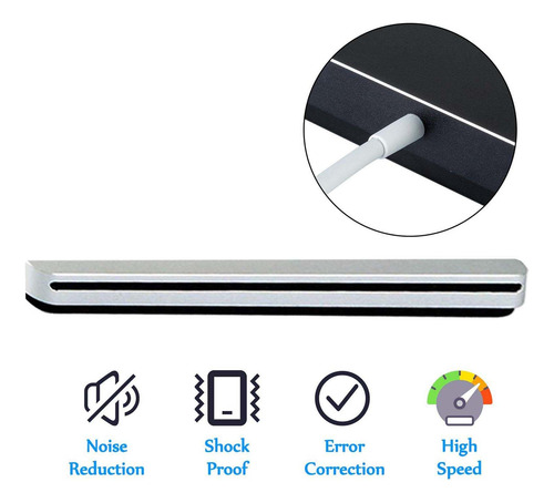 Unidad Externa De Cd Y Dvd Viktck Usb C Ultra Slim Para Macb
