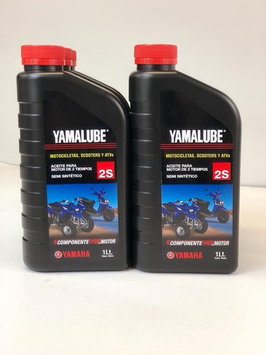 Aceite Yamalube Para Motor De 2 Tiempos Caja 6 Pzas.