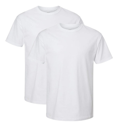 Playera Hombre 2pz Cuello Redondo Manga Corta 100% Algodon