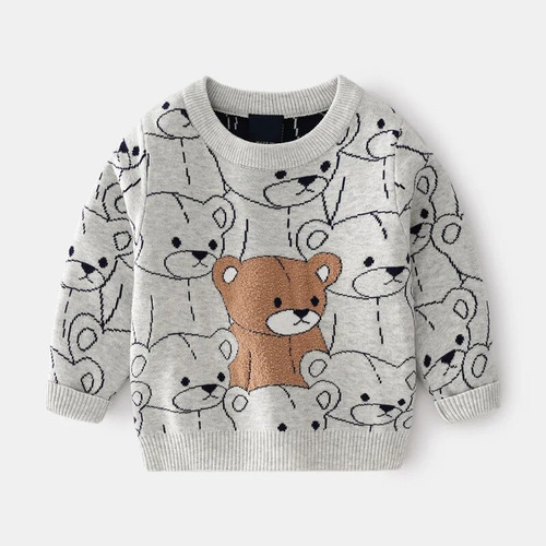 Jersey De Punto Para Niños Con Forma De Oso Con Dibujos Anim