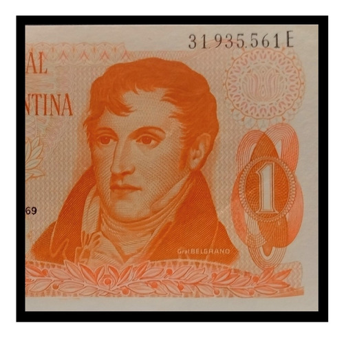 Argentina Billete 1 Peso Ley 1974 Serie E Sc Bot 2318 Fil A