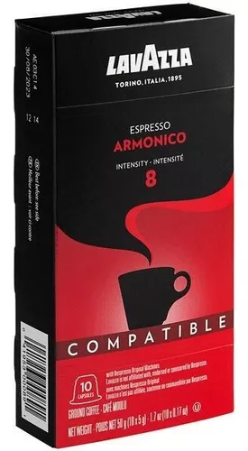 Capsulas Lavazza Espresso Armonico compatibles con Nespresso