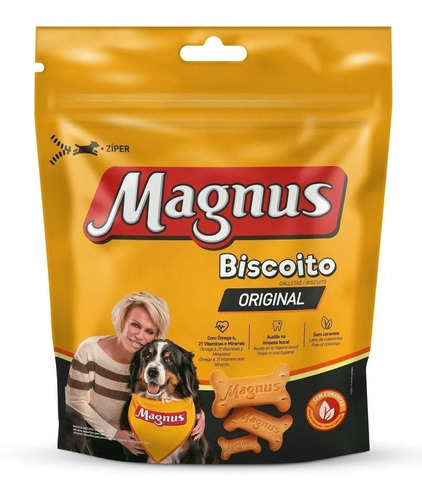 Biscoito Petisco Magnus Croc Original Para Cães - 400g