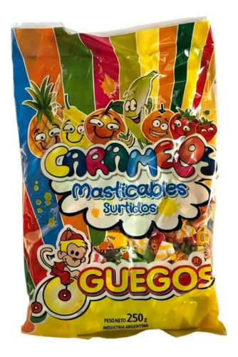 Caramelo Masticable Guegos X200g