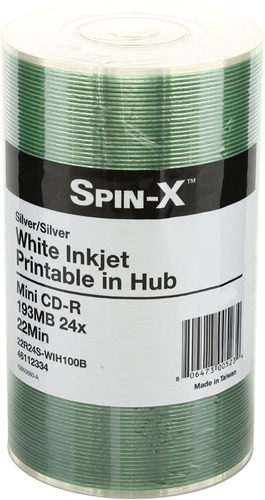 Mini Cd-r Blanco Spin-x X10 