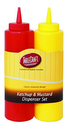 Dispensador De Ketchup Y Mostaza Nostalgia, 2 Piezas