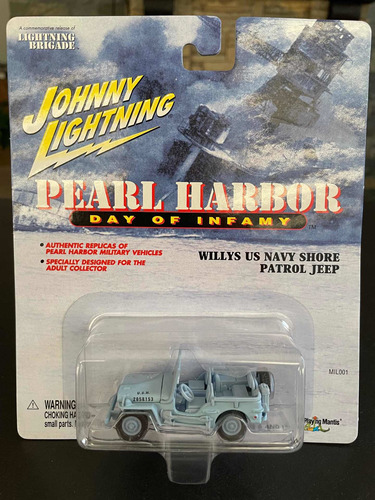 Johnny Lightning Pearl Harbor Us Navy Jeep, Del Año 2001