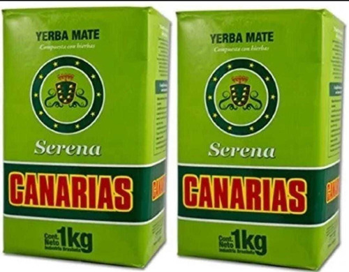 Yerba Mate Canarias Serena 1 Kilo La Qu - Kg a $115