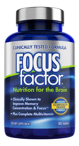 Focus Factor Vitamina Memoria Concentración 180 Tabletas