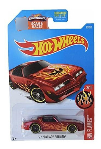 Diecast Hotwheels '77 Pontiac Firebird, Flames 3/10 Qz7wl