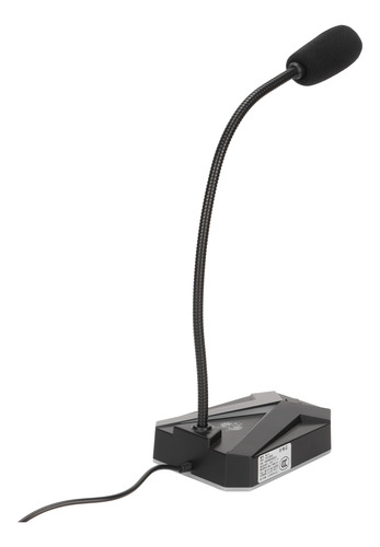 Microfone Portátil Usb Rgb Ajustável Gooseneck