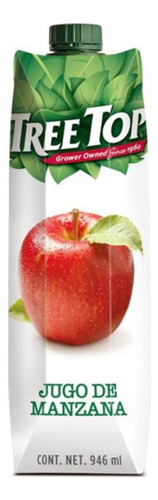 6 Pzas Jugo Tree Top De Manzana 946 Ml