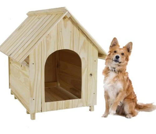 Casa Cachorro Pet Madeira 50x45 Casinha Cachorro Pequeno