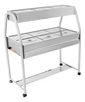 Comprar Buffet Carro Duplo Self Service 6 Cubas Quentes 3 Cubas Fria
