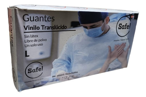 Guantes Vinilo / Caja 100 Und / Talla  L 