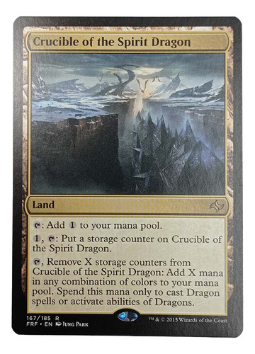 Carta Crucible Of The Spirit Dragon [fate Reforged] Mtg Land