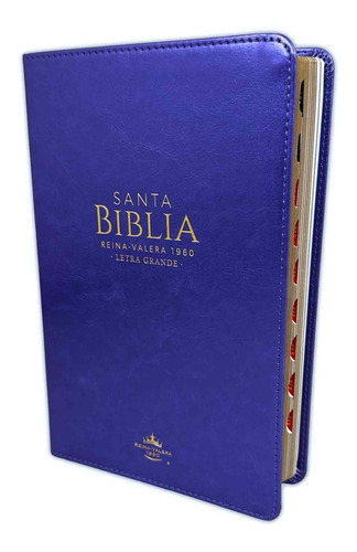 Biblia Letra Grande 12 Puntos Para Mujer Rv1960 Imit Piel Lila Con Índice, De Reina Valera 1960. Editorial Sociedades Bíblicas Unidas, Tapa Blanda En Español - Con Índice