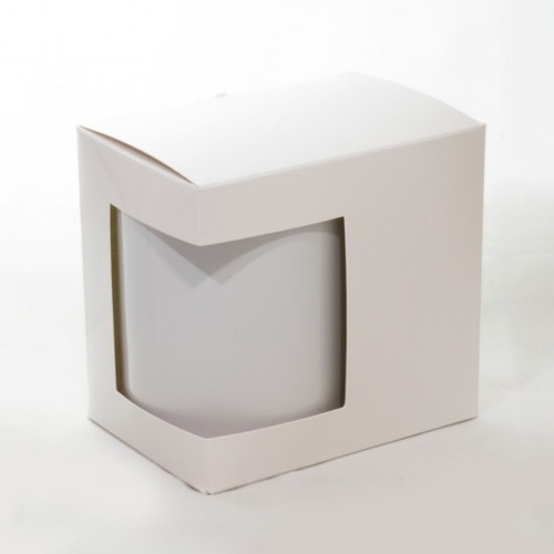 Caja Sublimable Para Diseños Personalizado Ventana Para Taza
