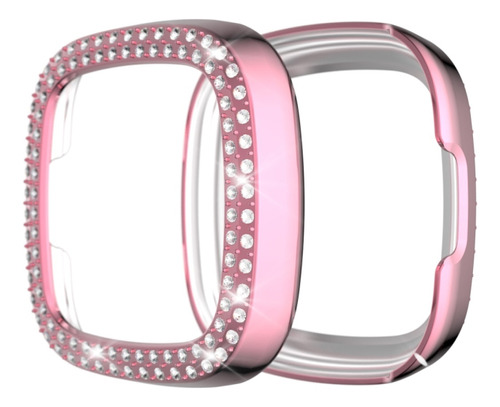 Funda Protectora Rosa Para Fitbit Versa 3/versa Sense