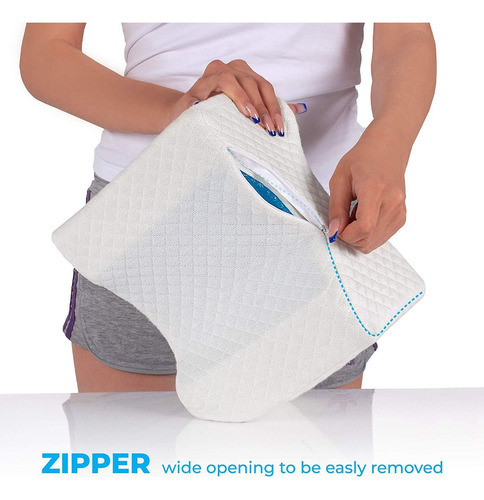 Abco Tech Almohada De Espuma Viscoelástica Para Rodillas Con