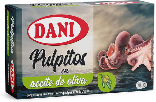 Pulpitos En Aceite De Oliva Dani 106 Gr. Origen España