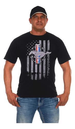 Jh Group Polera Ford Mustang Para Hombre Con Bandera Ameri