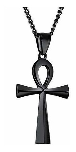 Collar De Acero Inoxidable Huanian Egipcia Ankh Cruz Colgant