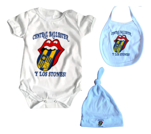 Ajuar Bebe 3 Prendas Stones Y Central Ballester