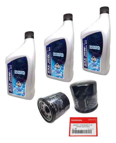 Kit Service Motor Fuera Borda Honda Aceite Mas Filtro Kv