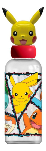 Botella De Agua Con Figura 3d Pokemon 560 Ml Original Stor