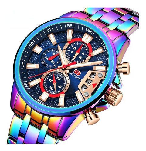 De Reloj De Cuarzo Mini Focus Para Hombres Color Mágico