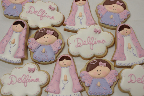 Cookies Comunion Decoradas Artesanales Por Docena. Seña