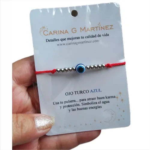 comprar Pulsera Ojo Turco Acero Quirúrgico Hipoalergénico Regulable