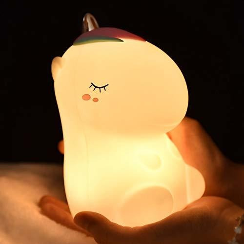 Lámparas Nocturnas Infant Led Kids Night Light Cute Unicorn 