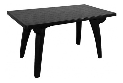 Oferta Mesa Rectangular Reforzada Negra Mascardi D/fabrica