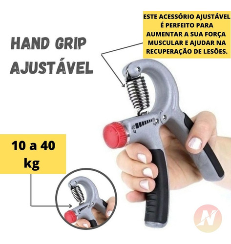 Imagem 6 de 7 de Hand Grip De Mola Ajustável Fortalecimento De Antebraço