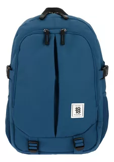 Mochila Chenson Juvenil Porta Laptop 1865948 Color Azul Marino Diseño De La Tela Liso