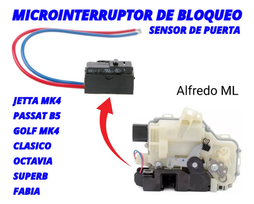 Microinterruptor Sensor De Puerta Volkswagen Golf Jetta Mk4