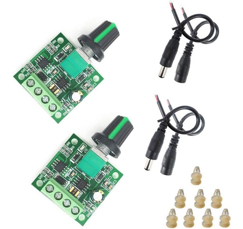 2 Paquete Pwm Motor Gobernador Dc1 8v 3v 5v 6v 12v 2a D...