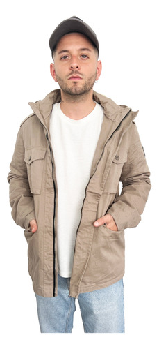 Customs Ba Camperas Hombre Parka Campera Invierno Con Parche