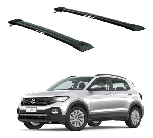 Barras Rurales Eqmax Volkswagen T-cross 2019-2020 Negro