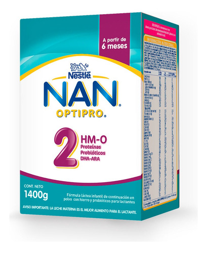 Nan 2 Optipro Continuacion X 1400 Gr