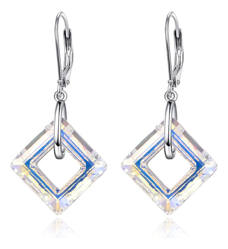 Tangpoet Pendientes De Cristal Real Para Mujer Pendientes Co