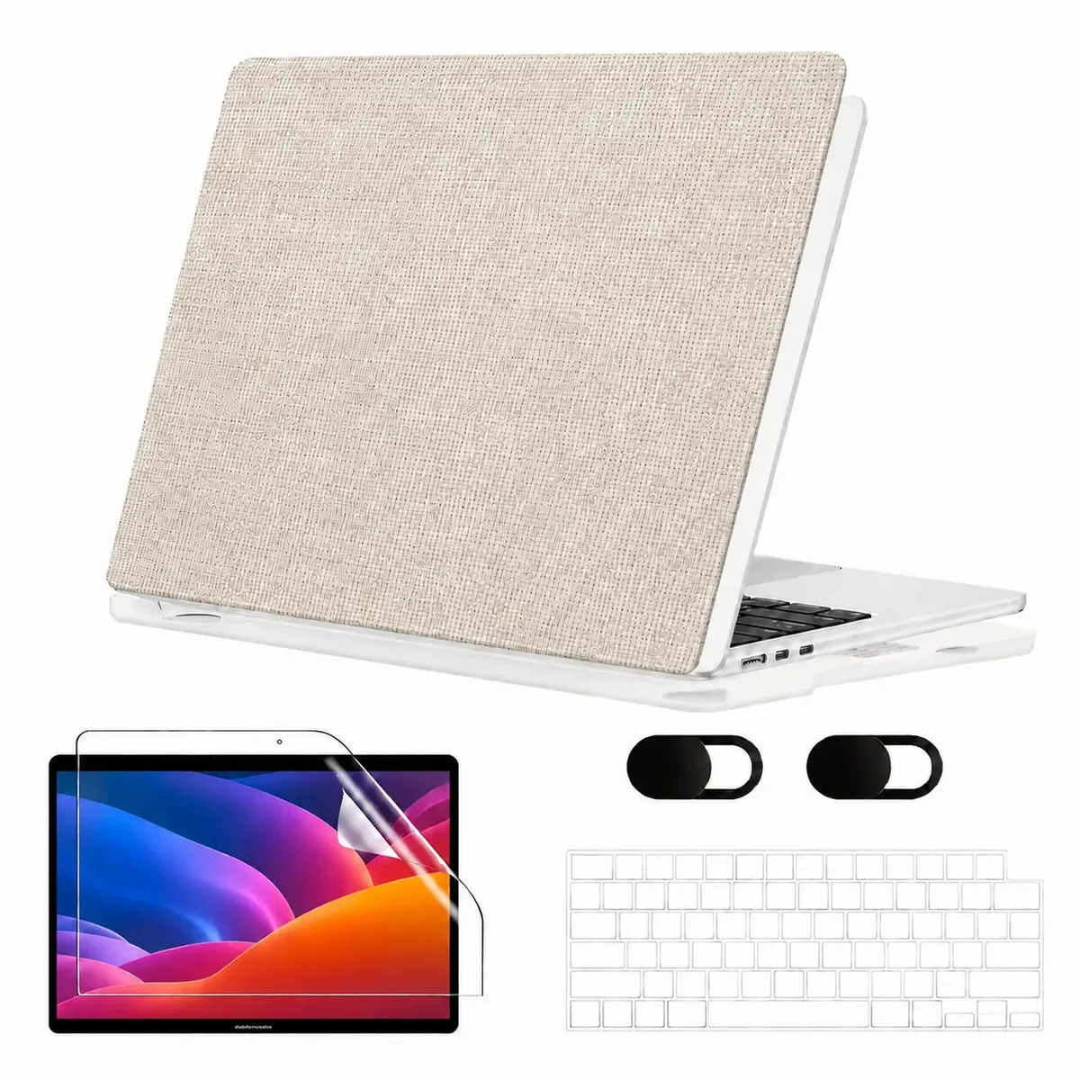 Capa Para Macbook Air 13.6 M2-m5 A2681/a3113/a3240/a3449