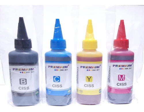 Tinta 100ml Para Recargar Sistema Impresoras Hp Canon Epson