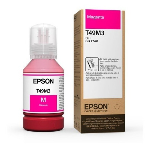 Botella De Tinta Sublimación Epson T49m 140 Ml F170 F570