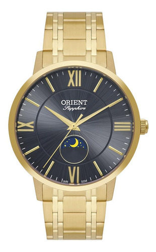 Relógio Orient Mgss0002 G3kx Fases Da Lua Dourado 4,1cm