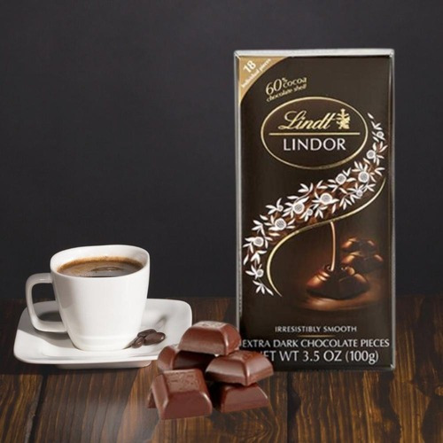 Chocolate Lindt Lindor, Extra Amargo, Barra De 100g